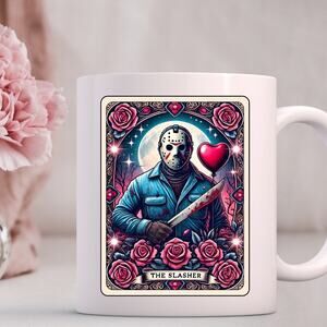 Horror Movie Valentines Day Mug 15 oz Coffee Mug JasonVoorhees Friday the 13th 5